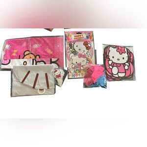 Hello Kitty Birthday Party Decorating Pack Balloons Garland Cupcake Toppers